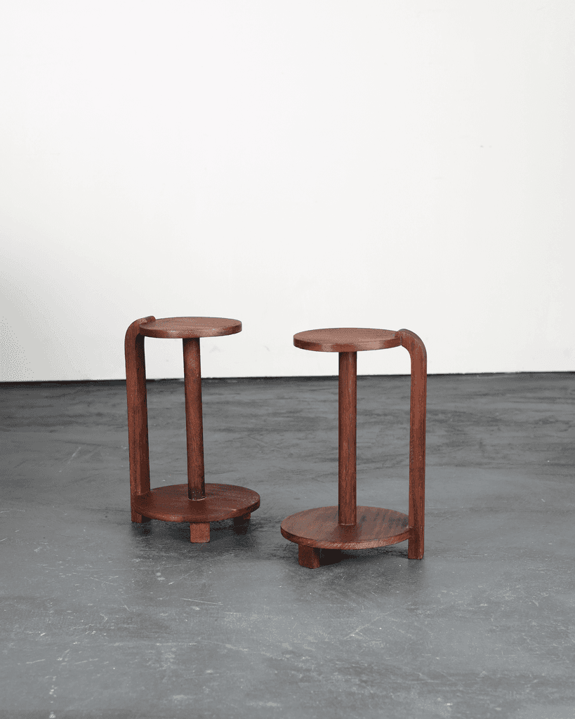Pair of C.1940s French Modernist Side/Bedside Tables