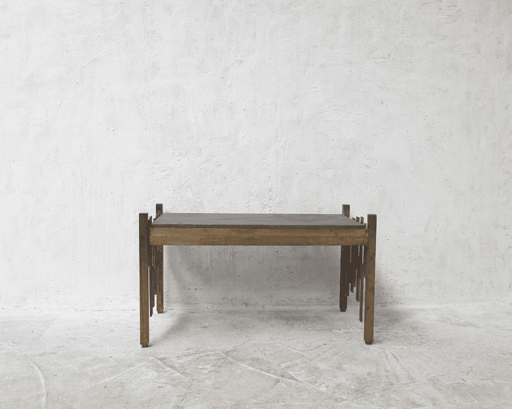 Italian Bronze Brutalist Coffee table