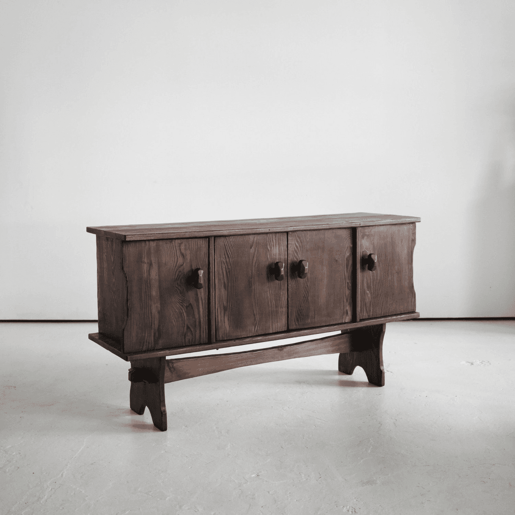 Swedish Gouged Pine Sideboard