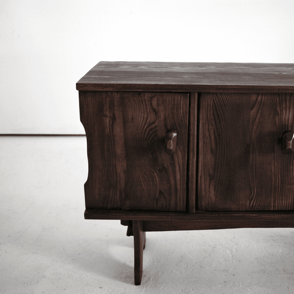 Swedish Gouged Pine Sideboard