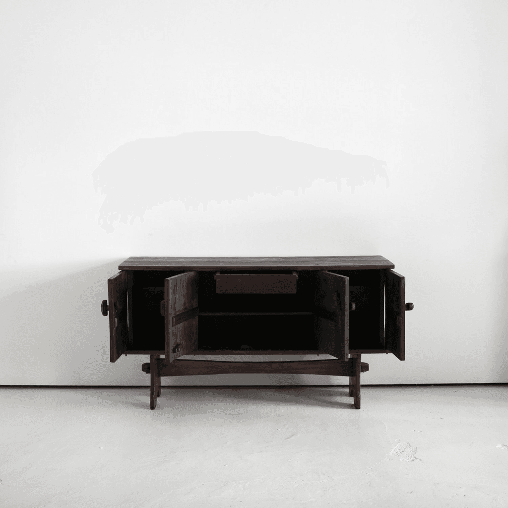 Swedish Gouged Pine Sideboard