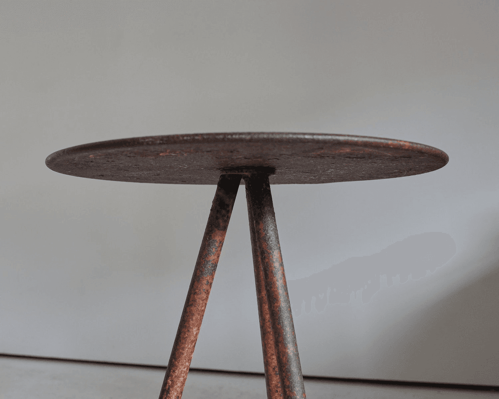 Unique French Artist Made Iron Table