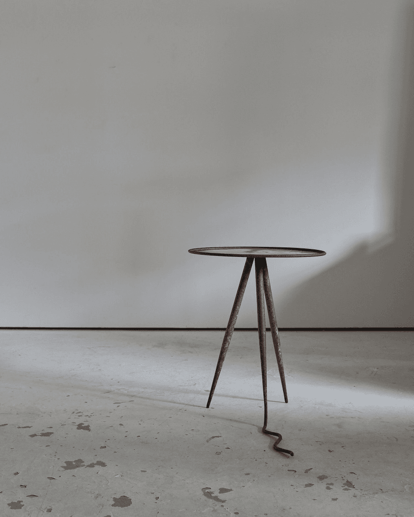 Unique French Artist Made Iron Table